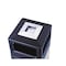 Safco 15 gal Square Outdoor Can, Black, Ashtray Top w/Open Side, Polyethylene; Stainless Steel, 13.75 in 9470NC - alternate 2